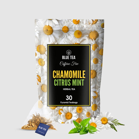 Blue Tea Chamomile Citrus Mint Herbal Tea